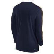West Virginia Nike Dri-Fit Sideline UV Coach Long Sleeve Top